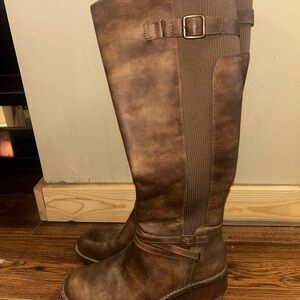 Stylish Brown Over the Knee Boots